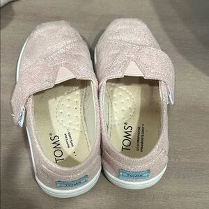 TOMS Kids Pink Slip-On Shoes